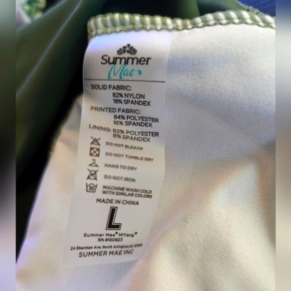 📣Summer Mae Maternity Two Piece Tankini Top  Bikini 👙 Bottom 🆕 Size Large NWT - Picture 7 of 10